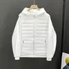 Jaqueta Masculina com Capuz Leve Fashionável Tendência Outono Inverno 2024 Novo Estilo Marca Tendência Estilo Curto Patchwork Forrada com Fleece Espessada