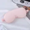 Máscara de dormir imitação de seda dupla face seda de amoreira sombreamento máscara de olho para dormir logotipo impresso essencial para viagens ao ar livre em estoque atacado