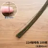 Arame Floral Papel Envolto Forma Plástica Verde Calibre 24/16 Fondant Fino Artesanal DIY Tecelagem Flor Eterna Buquê Falso Grosso