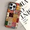 Item Quente do Tiktok Estilo Boêmio Colagem iPhone17 Padrão de Alta Qualidade Apple18pm Película Capa de Celular
