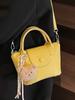 Bolso de Mano de Moda de Alta Gama con Textura Lichi Nuevo de Primavera y Verano para Mujer, Elegante, Combinable con Todo, Estilo Occidental, para Viajes y Cruzado