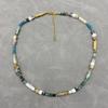 Qingdao Meilin romântico estilo francês chinês estilo antigo nicho luz luxo pedra natural colar frisado elegante moda clavícula cadeia