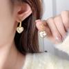 Brincos de Zircônia Multicortados Fragrância Amor Diamante Novo Estilo Leve Luxo Sensação de Alto Padrão Brincos de Cobre Banhado a Ouro 18K Real para Mulheres