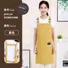 Delantal de Trabajo para Camarero de Panadería de Catering Delantal Corto Impermeable con Impresión de Logo para Mujer