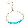 Pulseira Distintiva de Cascalho Natural Estilo Coreano Puxar Ajustável Moderna Linda Pulseira de Gema Menina Joia Bonita