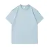 Camiseta Oversized com Gola Redonda de Marca Tendência Peso Pesado com Logo Personalizado Estampado, Bordado em Algodão Puro, Adequada para Reuniões Diárias, Roupas de Casal, Peso Alto