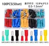 50/100/200 Piezas Conector de Cable Terminal de Acoplamiento Enchufable Macho y Hembra Bullet Docking 1.25-156