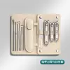 Cortauñas Antisalpicaduras con Filo Secundario Único, Tijeras para Uñas Domésticas, Cortauñas para Hombres y Mujeres, Filo Inclinado, Acero de Alto Carbono