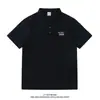 Camisa Polo Masculina Manga Curta Marca Americana de Moda Versátil Gola Camisa Verão Masculino Nova Alta Qualidade Social Manga Meia
