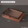 Caja de Almacenamiento de Vidrio con Flor de Begonia Estilo Chino Caja Organizadora de Madera Retro para Joyería Pulseras Accesorios Caja de Almacenamiento