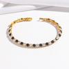Pulseira Feminina Cross-border Zircon Ajustável Moda Simples Pulseira Jóias Estilo Francês Internet Celebrity Niche Micro-incrustado Pulseira Elegante