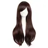 Peluca de Cosplay Anime Diaria Europea y Americana 70cm Peluca de Disfraz para Role-Playing Cabello Largo Rizado de Fibra Química Peluca Completa de Cabeza