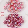 [Cambio de Luz] Sonido de Persecución de Oro Roto Agujero Recto de 2.5 Bolas Redondas Cuentas Sueltas Redondas Pulsera Hecha a Mano DIY Cadena de Teléfono Móvil Accesorios con Cuentas