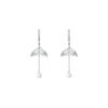 Aretes de Borla Cola de Pez Azul Verano Moda Nuevo Sentido de Alta Gama Francés Combinable Elegante Elegante Elegante Aretes de Moda