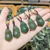 Colgante de Cerradura Xiangyun Buda Guanyin de Jade Hetiano Natural Estilo Chino Frijol de Cuatro Estaciones de Jade Hetiano Marca Wuxi Colgante de Jade
