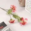 Lujo Ligero 4 Cabezas Encaje Grande Flores de Seda Artificial, Flores Falsas Estilo Vintage para Sala de Estar y Dormitorio, Arte Floral, Decoración Suave, Flores de Exhibición