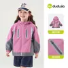 Abrigo infantil de Dudu, chaqueta tejida con capucha para niños, ropa de otoño para exteriores para niñas, ropa de otoño, ropa deportiva infantil para bebé