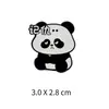 Insignia de Panda Lindo Expresión de Ánimo Broche Metálico de Panda Accesorio Lindo Cultural y Creativo Decoración para Mochila Sombrero