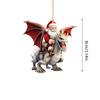 Novo Papai Noel quente montando Dragão Voador Queda do Céu presente atmosfera festiva decorações acrílico Presente de Natal