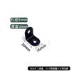 Código de Esquina de Acero Inoxidable Engrosado Soporte en Ángulo Recto de 90 Grados en Forma de L Pieza de Fijación de Código de Esquina Negra Conector de Pieza Recta