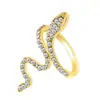 Anel Criativo Novo Estilo Ins Transfronteiriço Tendência Inlay de Pedra da Lua Luz de Anel Luxo Nicho Estilo Frio Anel Aberto Feminino