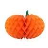 Nova Decoração Suspensa de Abóbora com Bola de Favo de Mel de Aranha para Halloween Decoração de Cena de Janela de Hotel/Shopping Pingente de Halloween
