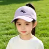 Boné de Baseball para Verão, Boné de Sol para Meninas, Boné Respirável com Proteção Solar para Meninos, Chapéu Meia-Cúpula com Aba Larga para Crianças