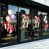 Decoración de Puerta de Vidrio Navideña 2027 Pegatinas de Arreglo de Caja de Regalo Navideña Pegatinas de Arreglo de Escena Atmosférica Pegatinas Electrostáticas