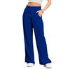 2026 Amazon Transfronterizo Nuevos Pantalones Anchos Ligeros para Mujer de Cintura Alta Casual Color Sólido Fluidos Largos
