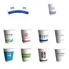 Copos de Papel Personalizados com Impressão de Logo, Copos Descartáveis para Água, Feitos Sob Medida para Uso Doméstico, Espessados para Uso Comercial, Copos Publicitários para Bebidas Quentes e Frias, Atacado por Caixa