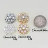 Botões Metálicos em Formato de Flor para Suéteres, Casacos, Sapatos, Chapéus, Vestidos Festivos, Botões Decorativos Costurados à Mão, Botões de Flor para DIY em Estoque