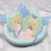 Nuevo 10cm Gradiente Bordado Mariposa Grande DIY Pasador Hecho a Mano Accesorios para el Cabello Accesorios de Mariposa Material de Pinza Venta al por Mayor