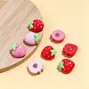 Botões DIY Populares de Temática de Morango Transfronteiriços, Botões Rosa para Jaquetas Infantis, Botões Decorativos Artesanais Fofos