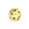 Dados Poliédricos de Citrino Sintético Grabados Número Dados Dnd Dungeons and Dragons Juego de Siete Piezas Z09