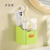 Suporte de Pasta de Dente e Pente Montado na Parede para Banheiro Doméstico, Prateleira de Armazenamento na Parede Sem Perfuração, Caixa de Armazenamento para Lâmina de Barbear na Pia