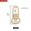 Accesorios de herrajes para bolsos hebilla colgante cadena para correa de hombro hebilla de langosta engrosada cadena para bolso bandolera gancho metálico hebilla