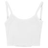 Top de tubo básico sin espalda ajustado para mujer, estilo Spice Girl de verano, para usar debajo o encima, con almohadilla en el pecho