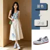 Zapatos Mary Jane Mágicos Tendencia en Tiktok 2026 Verano Nuevos Retro Planos Bajos de un Solo Color Versátiles Zapatos de Ballet