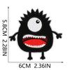 Criança bordado adesivos de pano desenhos animados monstro roupas decorativas patch bag bordado adesivos patch monstro computador bordado logotipo