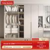 Mobília de alumínio moderno luz de luxo porta multi-função para cima abrir armário de metal vestiário roupeiro liga de alumínio