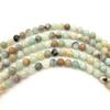 Nuevo Producto Piedra Natural Amazonita 4-12mm Cuentas Redondas Semiacabadas Cuentas Sueltas Accesorios para Pulsera Collar DIY Venta al por Mayor