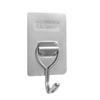 Ganchos Adhesivos Transparentes para Puerta, Sin Clavos, Ganchos Sin Rastro para Cocina, Ganchos Adhesivos para Colgar Ropa, Ganchos de Plástico para Puertas de Cocina y Baño