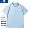 Camisa polo de algodão 220g com bordado graffiti Champion, novo estilo de verão para homens e mulheres, camiseta casual esportiva com gola polo