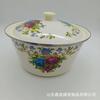 Fabricante Lavabo Esmaltado Cubierto de Esmalte Lavabo para Conservar Frescos Cuenco para Pastel de Cocina Casera Cuenco Grueso para Lavar a Mano Gran Capacidad Flor Oro Púrpura