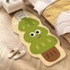 Tubarãozinho fofo para quarto infantil, desenho animado, cobertor de cabeceira, vestiário, tapete fofo e confortável, areia fina e macia, caxemira