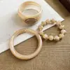 Pulseira Oval de Acrílico Runzhuoqishi Estilo Europeu e Americano Pulseira Personalizada Design de Nicho Joia com Toque de Luxo