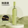 Paraguas plegable totalmente automático con un tacto de alta gama, adecuado tanto para uso soleado como lluvioso, sombrilla con revestimiento negro para protección UV