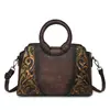 Moda Urbana Retro Artística Atuendo Casual Diario Compras Bolso Floral en Relieve Exquisito Bolso Cruzado para Mujer Transfronterizo