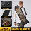 Bolsa de almacenamiento para patineta, tela Oxford impermeable, bandolera de un hombro, doble cara, cierre de cordón, mochila para patineta con estampado estilo chino