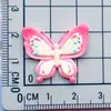 Brillante Colorido Dibujo Animado Bicolor Mariposa Insecto Pinza para el Cabello Goma para el Cabello Encanto para Zapatos DIY Funda de Teléfono Accesorios de Resina